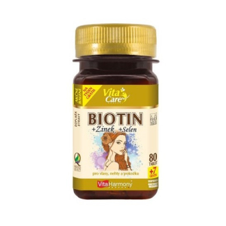 KOMPLETNÍ SORTIMENT - VitaHarmony Biotin + Zinek + Selen 87 tbl.