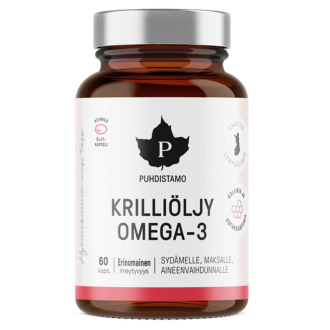 KOMPLETNÍ SORTIMENT - Puhdistamo Super Omega 3 (Krill olej)  60 kapslí