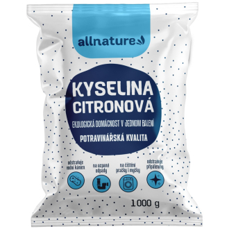 KOMPLETNÍ SORTIMENT - Allnature Kyselina citronová 1 000 g