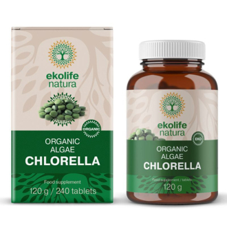 KOMPLETNÍ SORTIMENT - Ekolife natura Algae Chlorella Organic 240 tablet