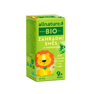 IMPORT Allnature - Allnature BIO Dětský čaj Zahradní směs s meduňkou 20x1,5 g