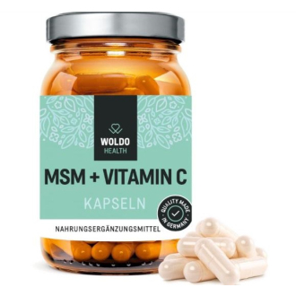 KOMPLETNÍ SORTIMENT - Woldohealth MSM s Vitamínem C 180 kapslí