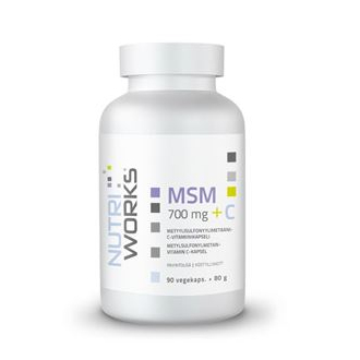 Doplňky stravy - NutriWorks MSM 700 mg + C 90 kapslí