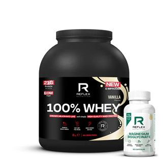 Import Foractiv.cz - 100% Whey Protein 2kg NEW vanilka + Magnesium 90 kapslí ZDARMA