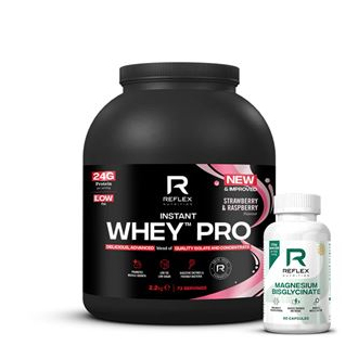Import Foractiv.cz - Instant Whey PRO 2,2kg NEW jahoda malina + Magnesium 90 kapslí ZDARMA
