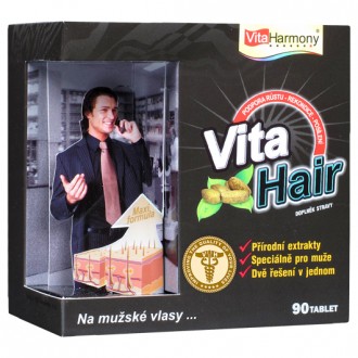 Kompletní sortiment - VitaHair, vlasový stimulátor pro muže, 90 tbl.