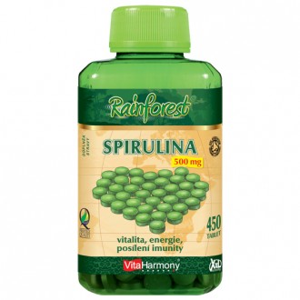 KOMPLETNÍ SORTIMENT - Spirulina 500 mg - 450 tbl., XXL economy