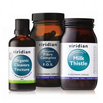 Import Foractiv.cz - 10 - Days DETOX (Organic Cleavers 50ml, Fibre Complex F.O.S. 90 kapslí, Milk Thistle 30 kapslí)
