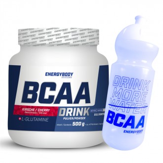 Import Foractiv.cz - BCAA Drink 500g cherry + sportovní lahev ZDARMA