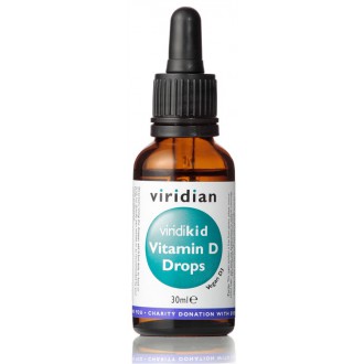 KOMPLETNÍ SORTIMENT - Viridian VIRIDIKID  Vitamin D Drops 400IU 30 ml