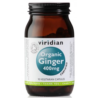 KOMPLETNÍ SORTIMENT - Viridian Ginger 400mg 90 kapslí Organic