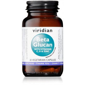 KOMPLETNÍ SORTIMENT - Viridian Beta Glucan 30 kapslí
