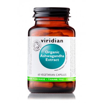 KOMPLETNÍ SORTIMENT - Viridian Ashwagandha Extract 60 kapslí Organic