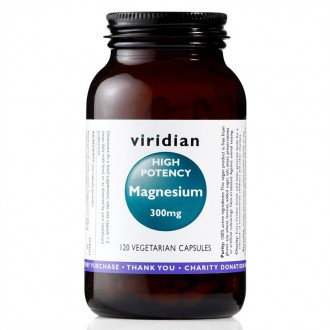 KOMPLETNÍ SORTIMENT - Viridian High potency Magnesium 300mg 120kapslí