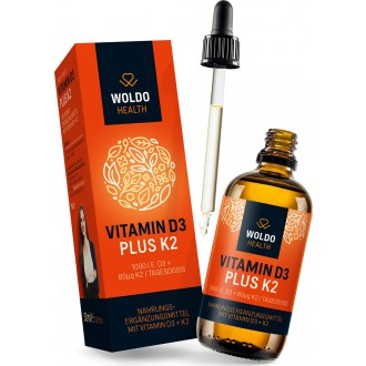 KOMPLETNÍ SORTIMENT - WoldoHealth Vitamin D3+K2 Kapky 1000 I.U. 50 ml