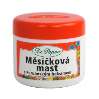 BYLINNÉ MASTI - Dr. Popov Měsíčková mast s peruánským balzámem 50 ml