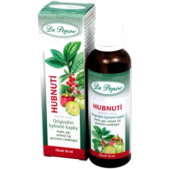 BYLINNÉ KAPKY - Dr. Popov Bylinné kapky Hubnutí, 50 ml