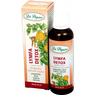 Trápí mě - Dr Popov Bylinné kapky Lymfa Detox, 50 ml