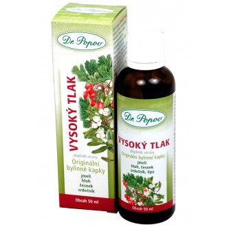 BYLINNÉ KAPKY - Dr Popov Bylinné kapky Tlak srdce , 50 ml