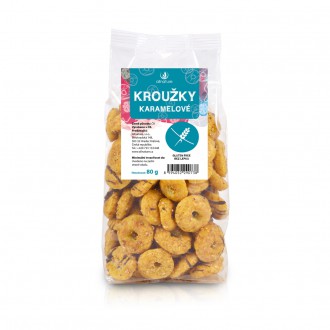 IMPORT Allnature - Allnature Kroužky karamelové 80 g