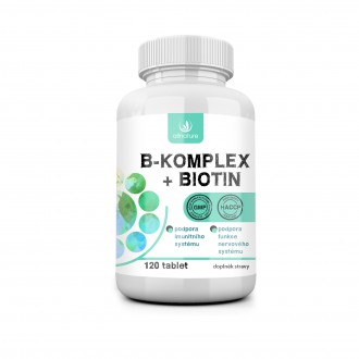 KOMPLETNÍ SORTIMENT - Allnature B-komplex + Biotin 120 tablet