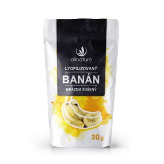 KOMPLETNÍ SORTIMENT - Allnature Banán sušený mrazem plátky 20 g