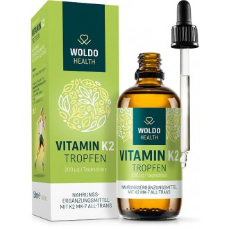 KOMPLETNÍ SORTIMENT - Woldohealth Vitamín K2 Vegan MK-7 200µg 50 ml