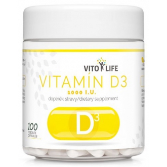 KOMPLETNÍ SORTIMENT - VITO LIFE - Vitamín D3 100 cps.