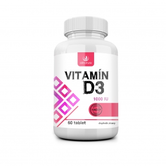 IMPORT Allnature - Allnature Vitamín D3 - 1000 IU - 60 tbl.