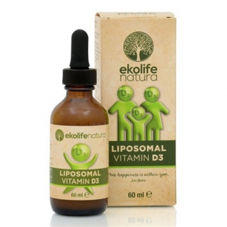 VITAMÍNY A MINERÁLY - Ekolife natura Liposomal Vitamin D3 60ml (Lipozomální vitamín D3)