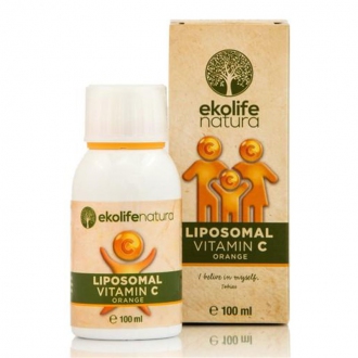 VITAMÍNY A MINERÁLY - Ekolife natura Liposomal Vitamin C 500mg 100ml pomeranč (Lipozomální vitamín C)