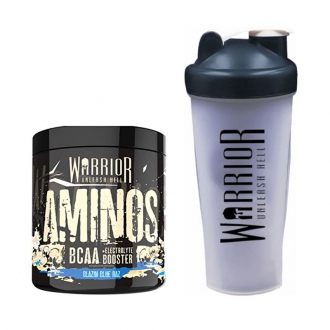 Import Foractiv.cz - Aminos BCAA Powder 360g blue raspberry + Šejkr zdarma