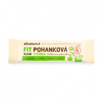 IMPORT Allnature - Allnature Bezlepková pohanková tyčinka meruňky, lískové ořechy, jablka 20 x 45 g