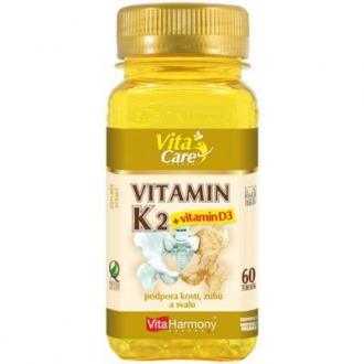 KOMPLETNÍ SORTIMENT - Vita Harmony Vitamin K2 100 µg + D3 25 µg 60 tob.