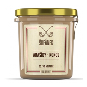 Import Foractiv.cz - Arašídy - Kokos 60 / 40 mělněné 300g (Arašídovo-kokosový krém)