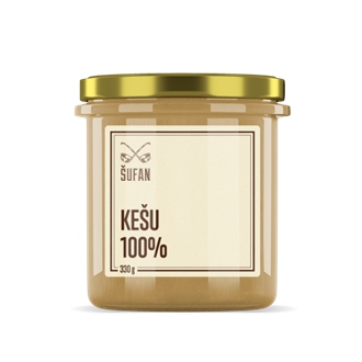 Import Foractiv.cz - Kešu 100% pražené mělněné 330g (Kešu krém)