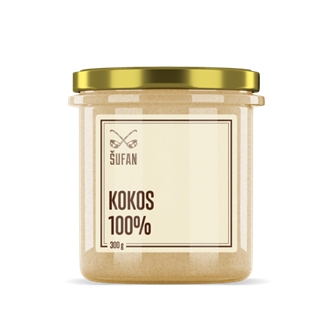 Import Foractiv.cz - Kokos 100% RAW mělněný 300g (Kokosový krém)