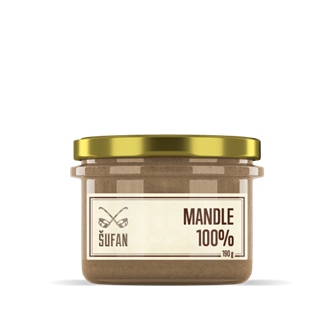 Import Foractiv.cz - Mandle 100% pražené mělněné 190g (Mandlový krém)