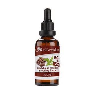 Import Foractiv.cz - Stevia kapky 50ml káva