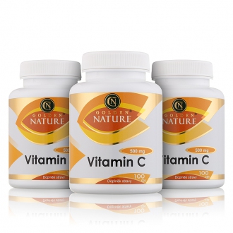 AKČNÍ BALÍČKY 2+1 - 2+1 Golden Nature Vitamin C 500mg 300 cps.