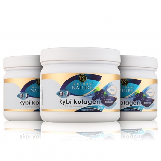 AKČNÍ BALÍČKY 2+1 - 2+1 Golden Nature Rybí kolagen+Vitamin C - Borůvka 750g