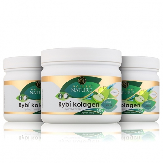 AKČNÍ BALÍČKY 2+1 - 2+1 Golden Nature Rybí kolagen+Vitamin C - Jablko 750g