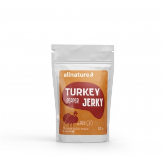 KOMPLETNÍ SORTIMENT - Allnature TURKEY PEPPER Jerky 25 g