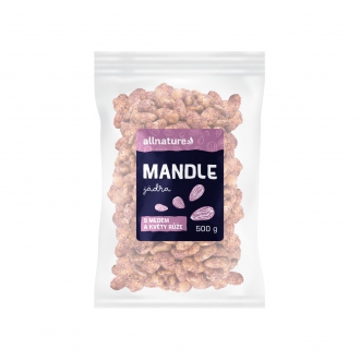 IMPORT Allnature - Allnature Mandle jádra s medem a květy růže 500 g