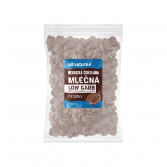 IMPORT Allnature - Allnature LOW CARB Belgická čokoláda mléčná 500 g
