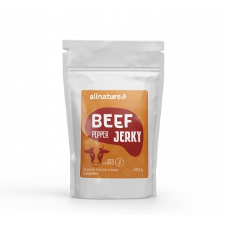 KOMPLETNÍ SORTIMENT - Allnature BEEF Pepper Jerky 100 g