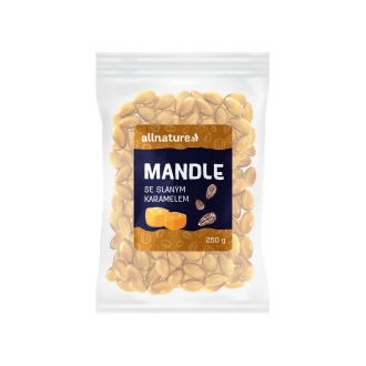 KOMPLETNÍ SORTIMENT - Allnature Mandle slaný karamel 250 g