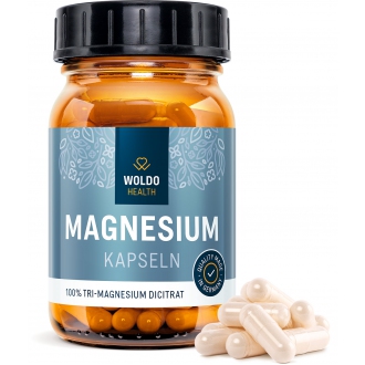 KOMPLETNÍ SORTIMENT - Woldohealth Hořčík Tri-Magnesium dicitrát 120 cps.