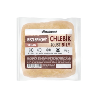 IMPORT Allnature - Allnature Bezlepkový toastový chlebík světlý 250 g