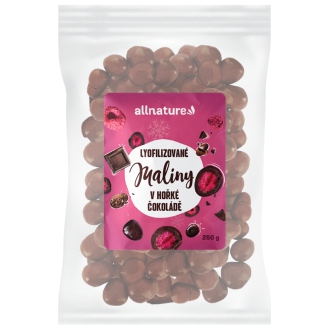 IMPORT Allnature - Allnature Mrazem sušené maliny v hořké čokoládě 250 g